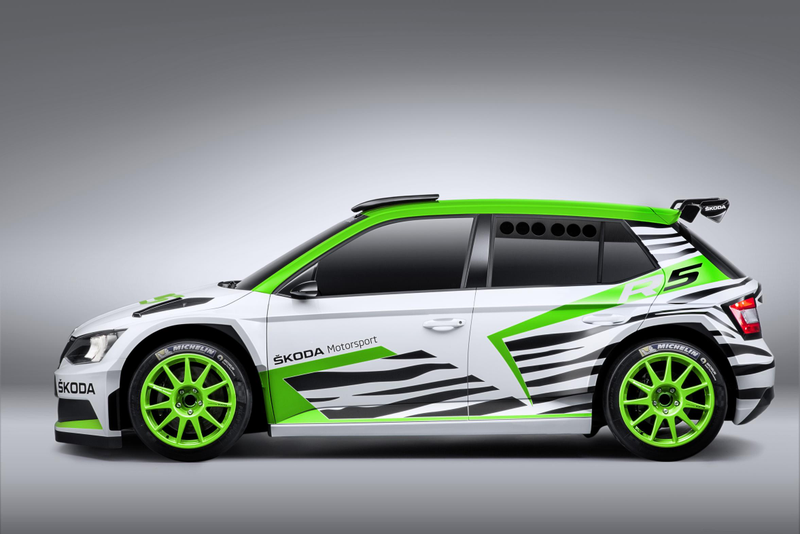 Illustration for article titled Skoda's New Rally Car Is A Ferocious Speed-Zebra